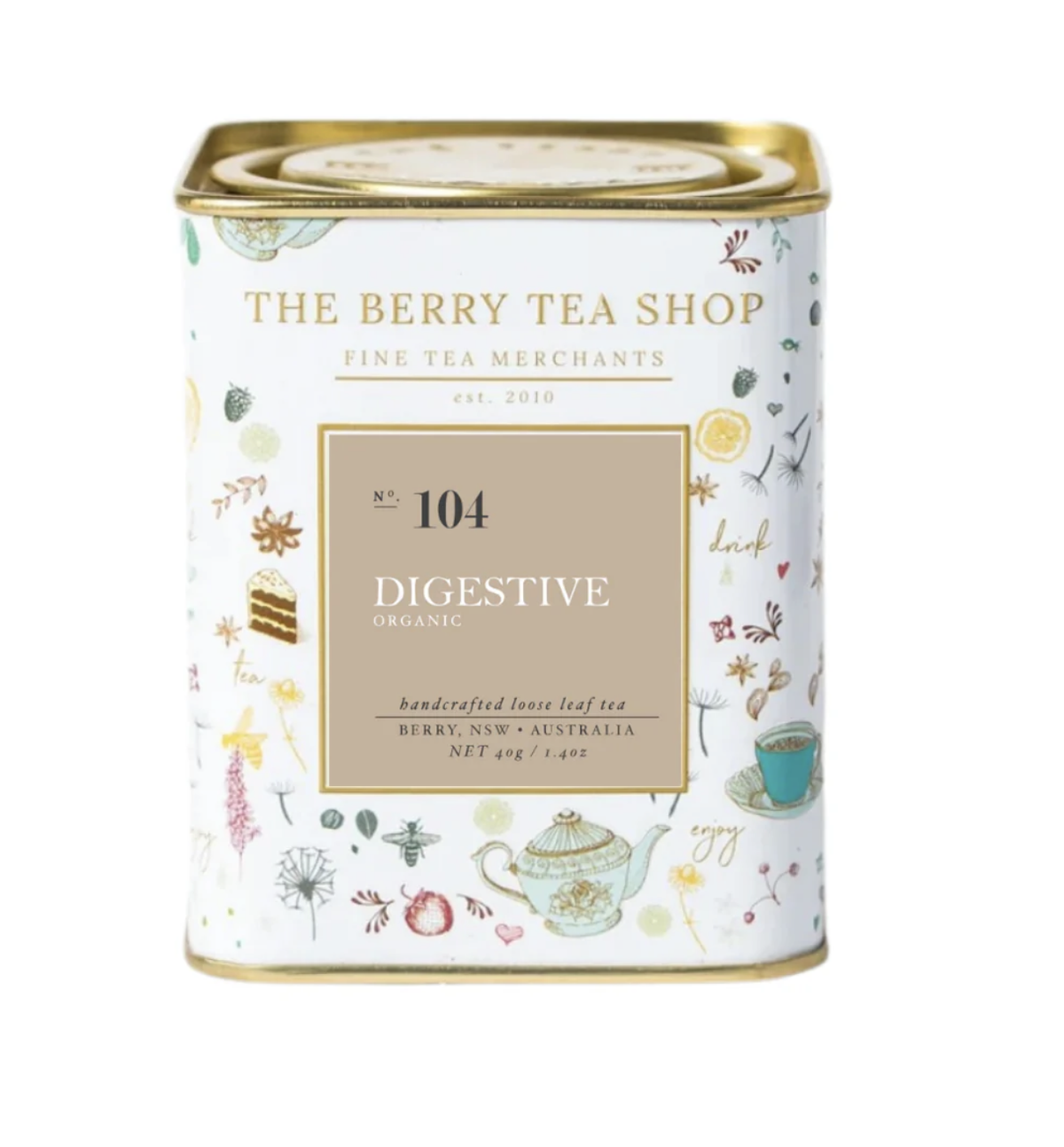 NO.104 | Digestive - Organic | 40g Tin