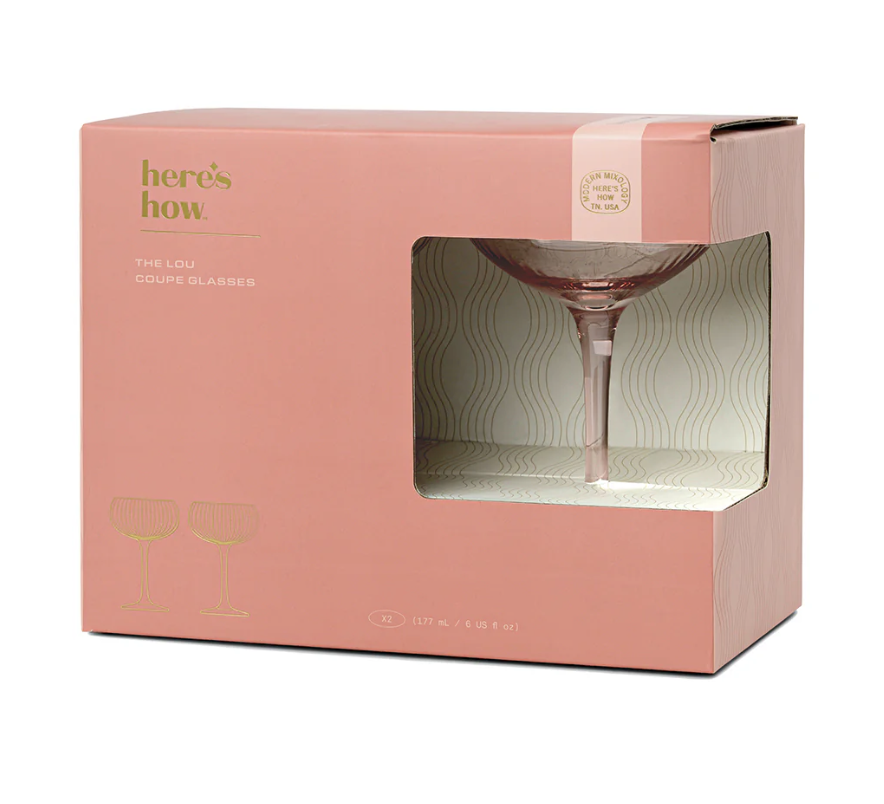 The Lou Coupe Glass | Set of 2 | Blush