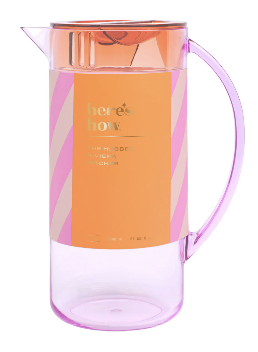 The Hobbes Pitcher | Lilac & Orange