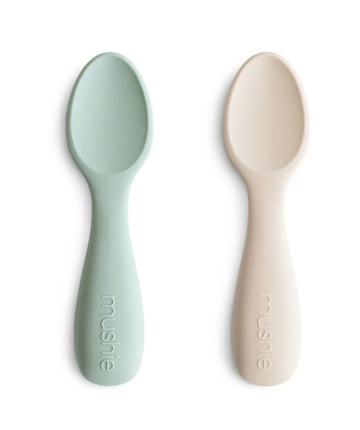 2 Pack | Toddler Starter Spoons | Cambridge Blue & Sand