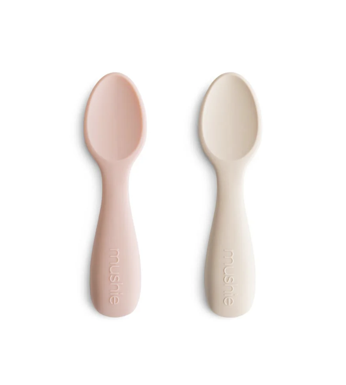 2 Pack | Toddler Starter Spoons | Blush & Sand