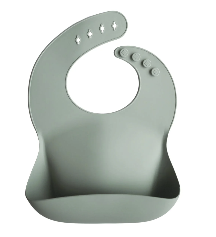 Silicone Bib | Cambridge Blue