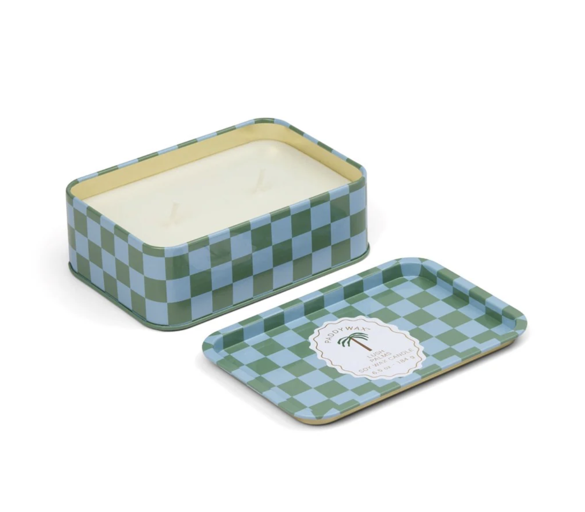 Adopo 6oz Printed Tin Candle | Palm | Lush Palms