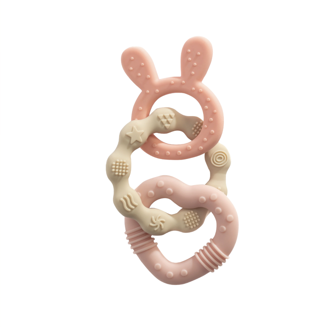 Silicone Bunny Teether | Pink