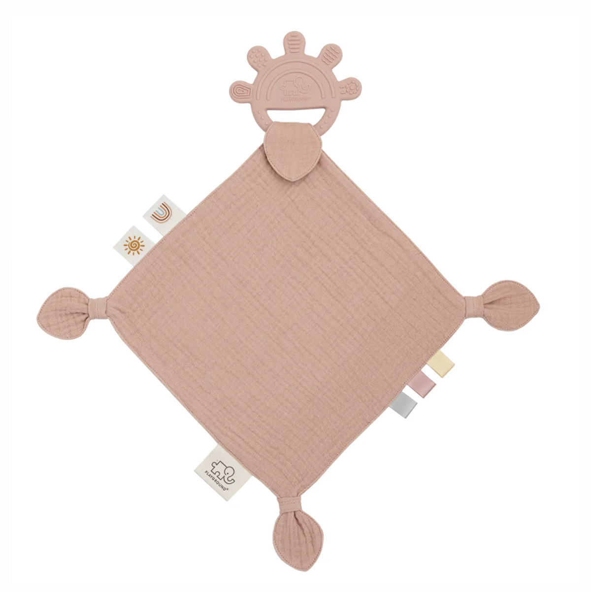 Silicone Muslin Teether | Rose