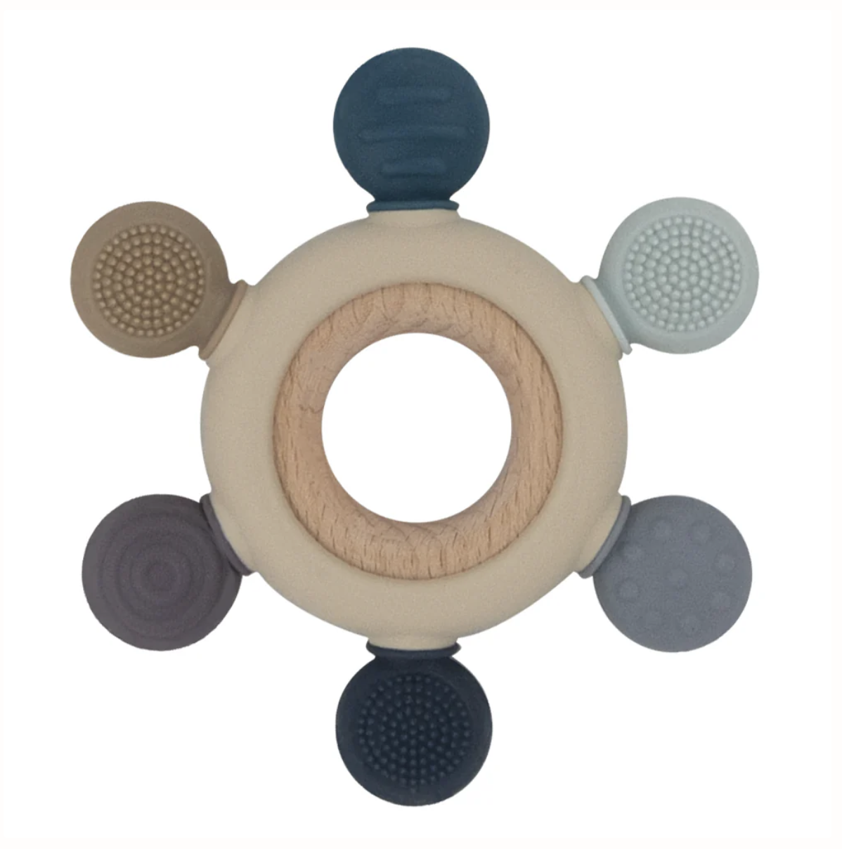 Multi-Surface Teething Wheel | Steel Blue