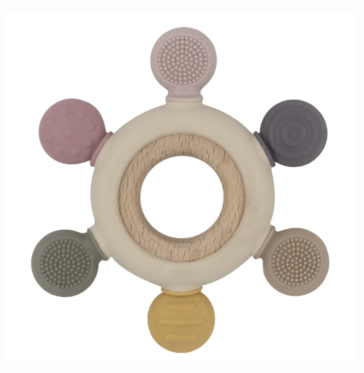 Multi-Surface Teething Wheel | Rose
