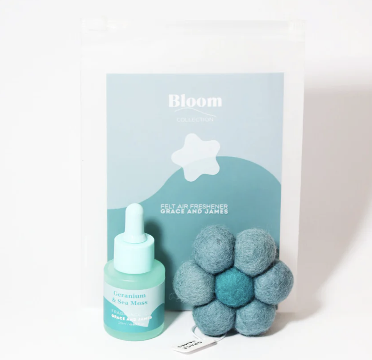 Felt Air Freshener | Geranium & Sea Moss