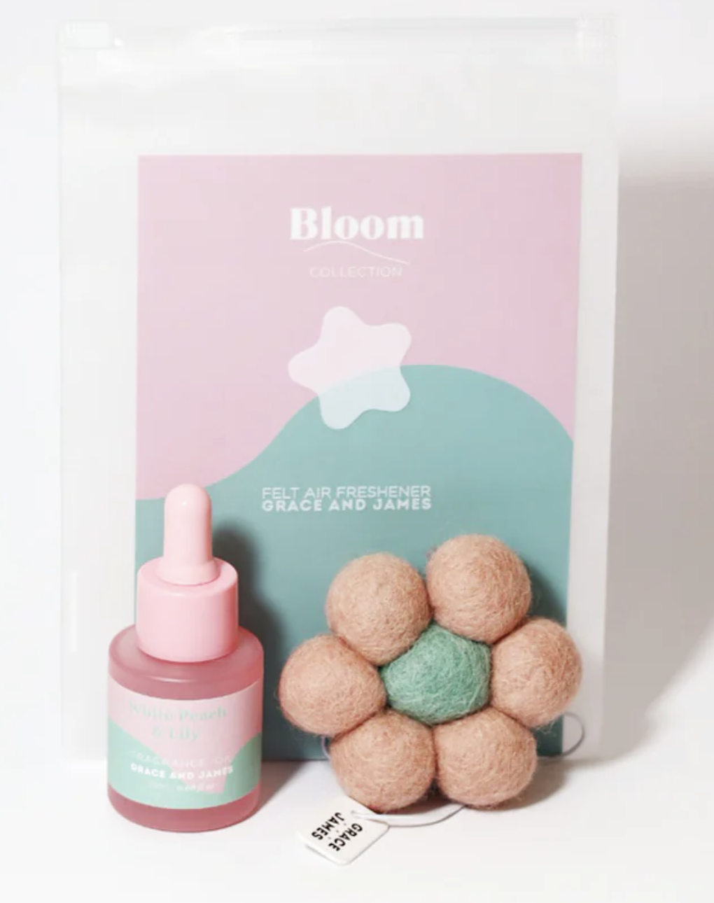 Felt Air Freshener | White Peach & Lily