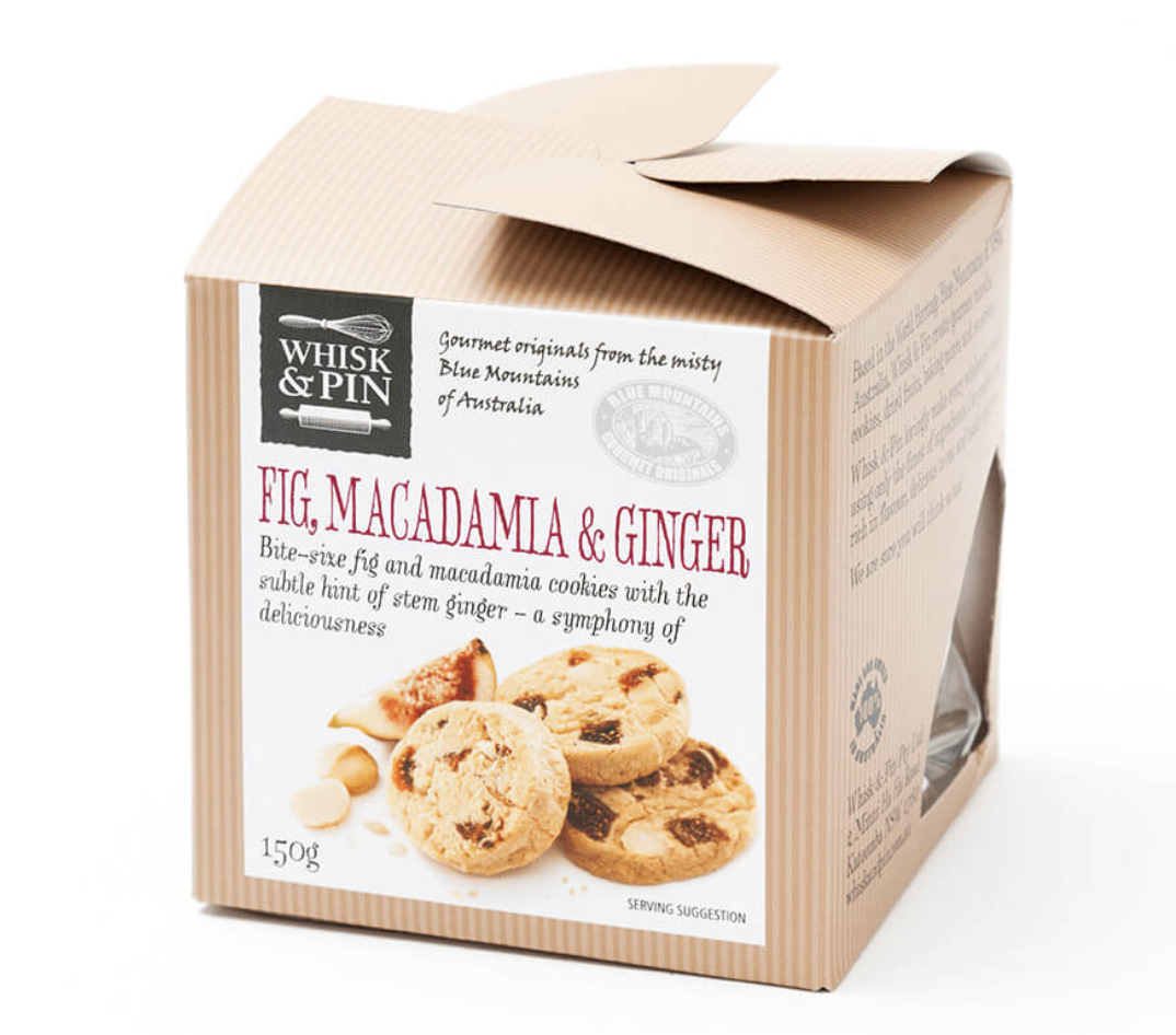 Bite Size Cookies | Fig, Macadamia & Ginger | 150g