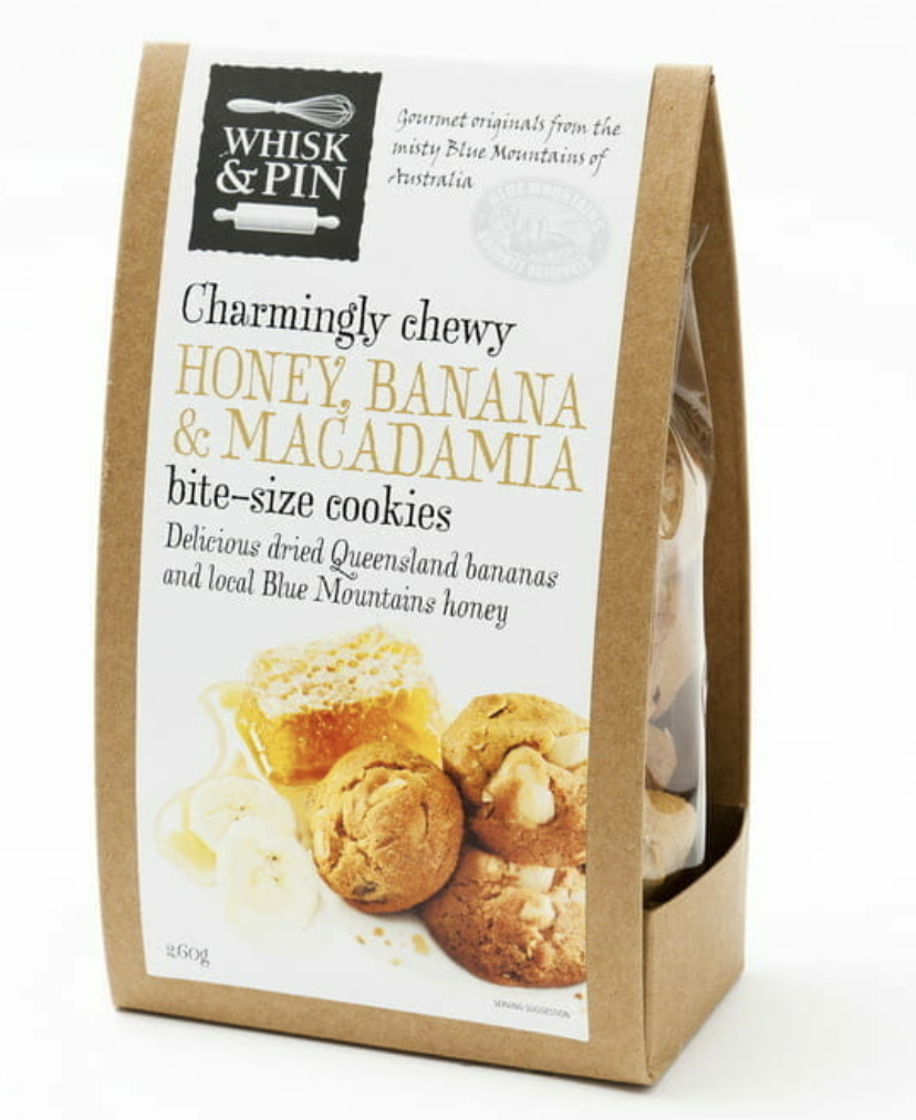260g Cookies | Honey, Banana & Macadamia