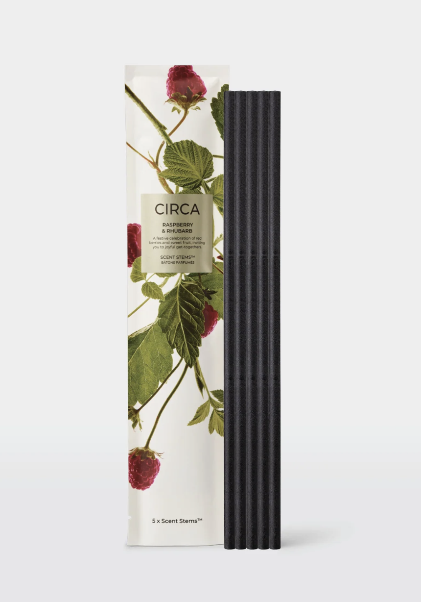 5 Replacement Scent Stems | Raspberry & Rhubarb