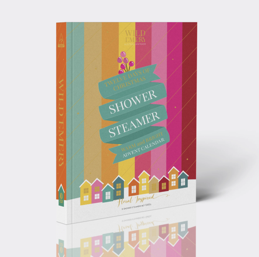 Warm & Bright | 12 Days of Christmas Shower Steamer Advent Calendar