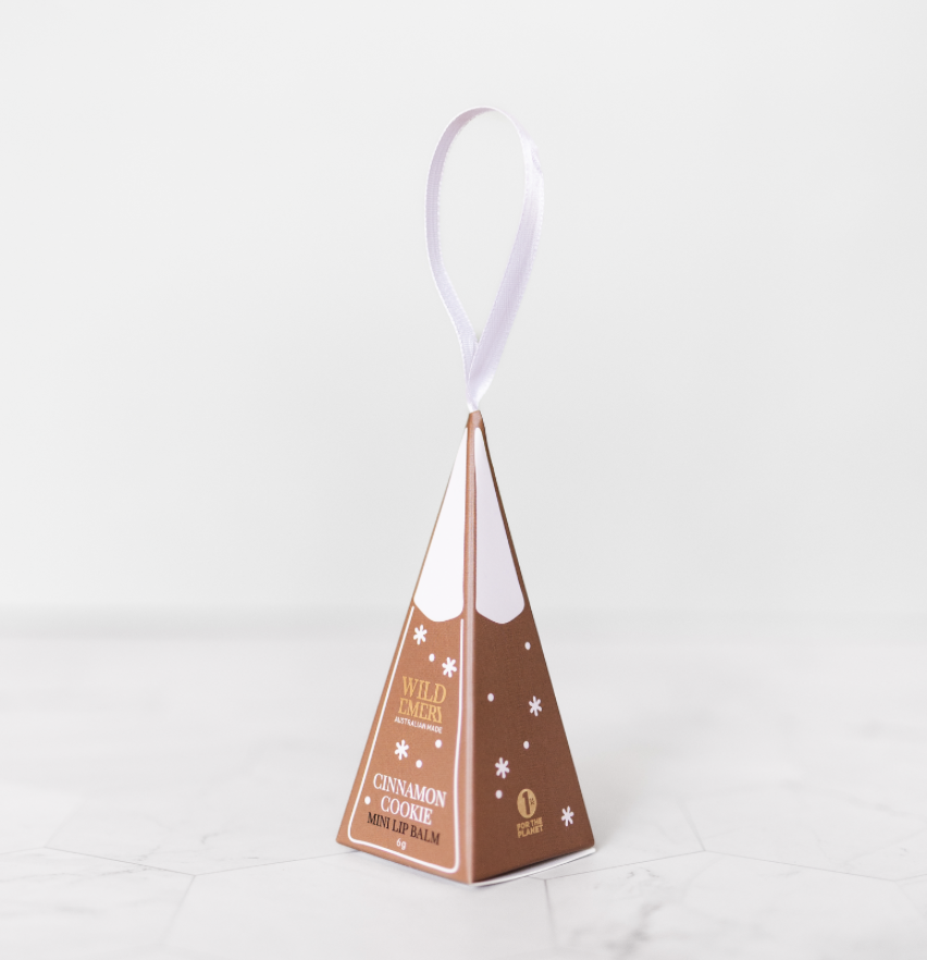 Mini Lip Balm Ornament | Cinnamon Cookie