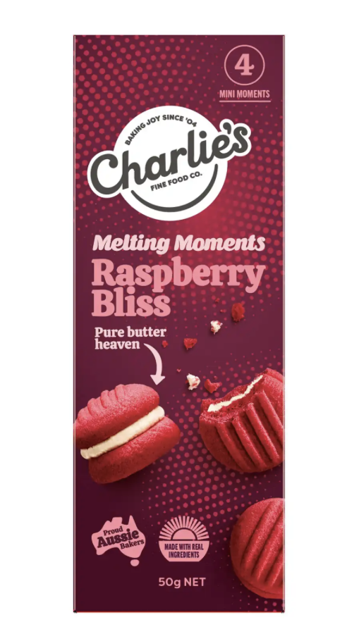 Charlie's Melting Moments | Raspberry Bliss | 50g