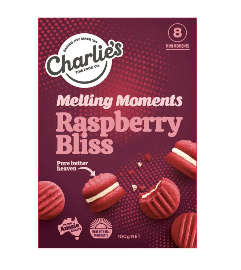 Charlie's Melting Moments | Raspberry Bliss | 100g