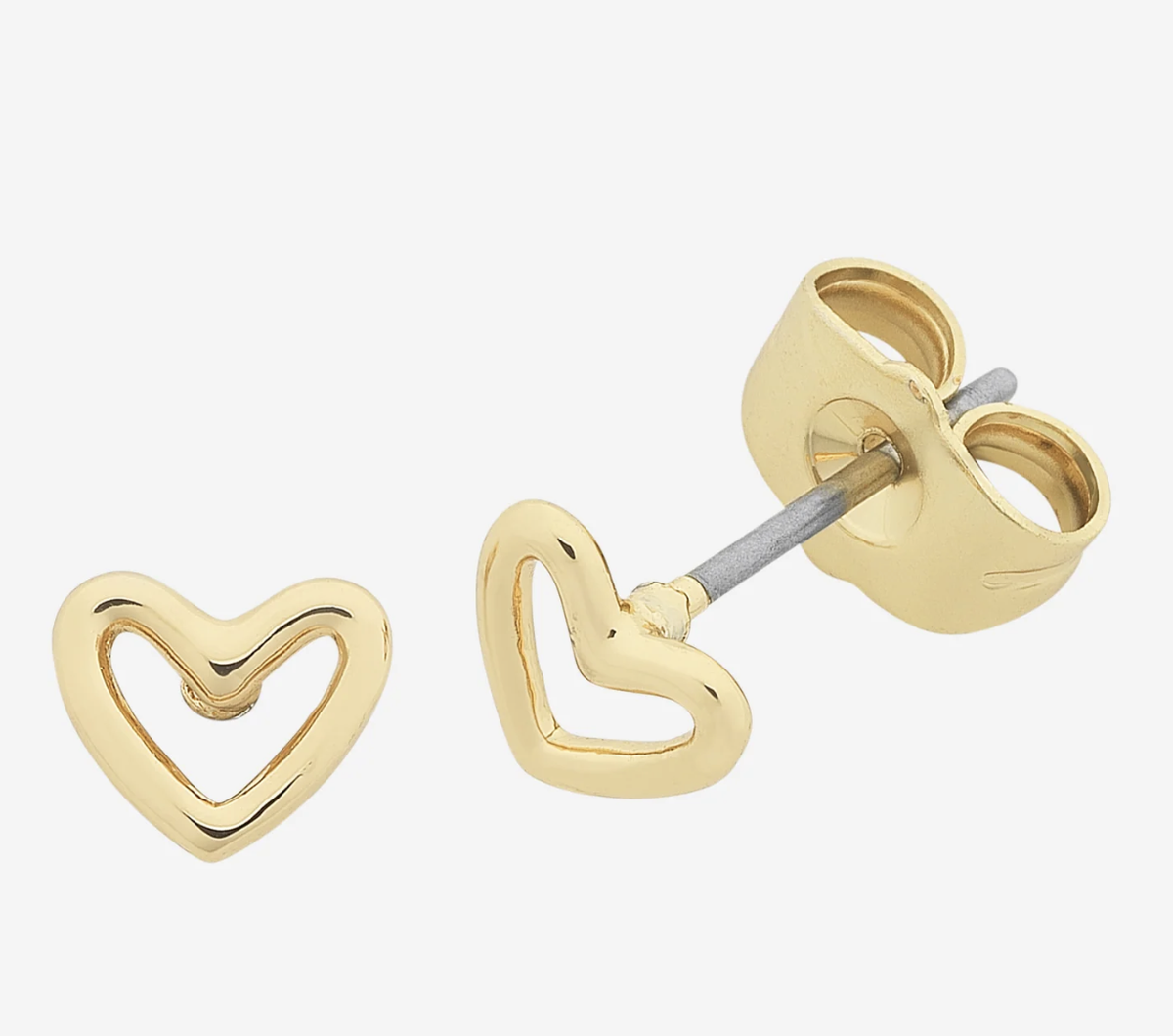 Petite Heart Gold Earring