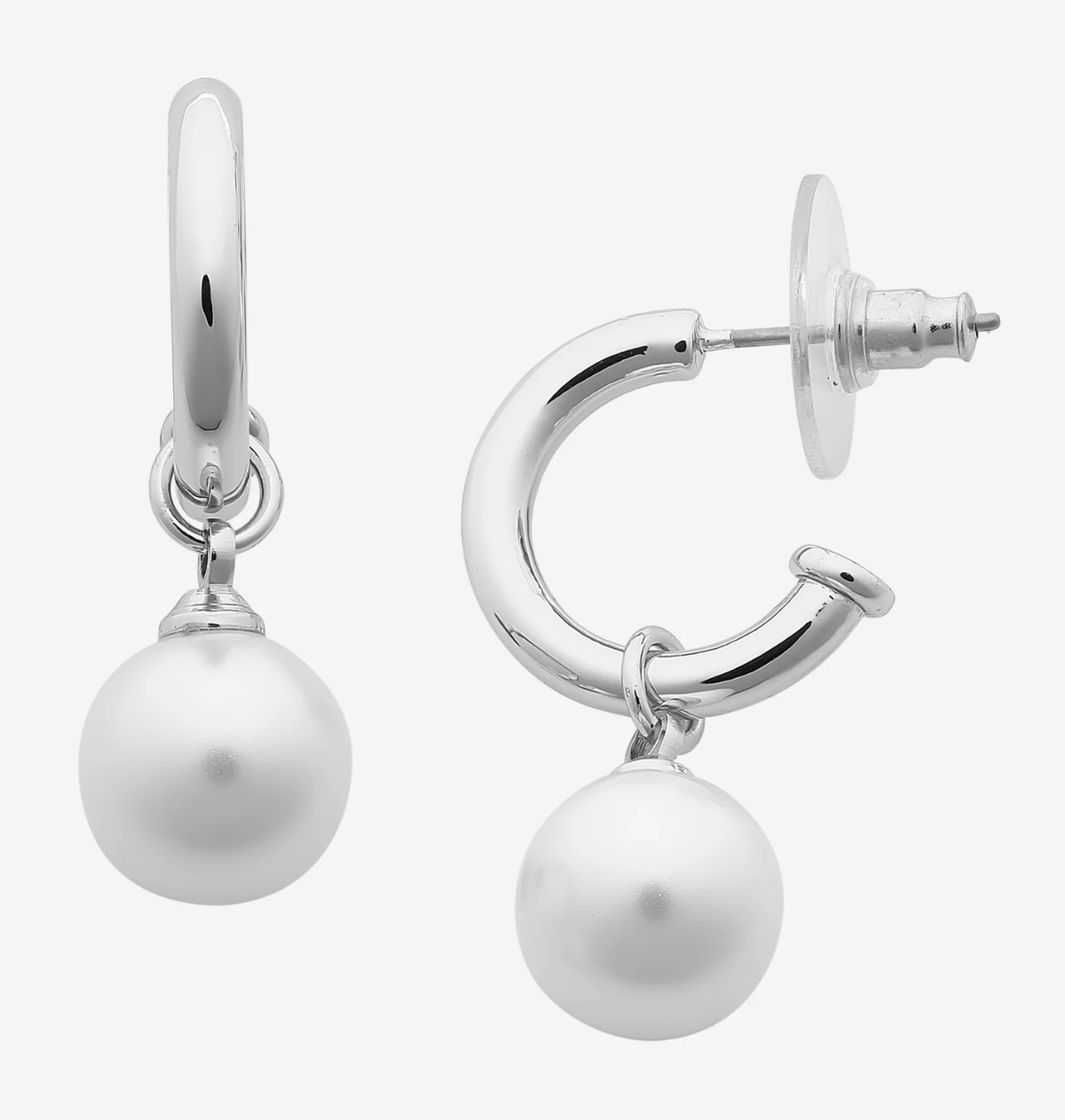 Fleur Silver Pearl Earring