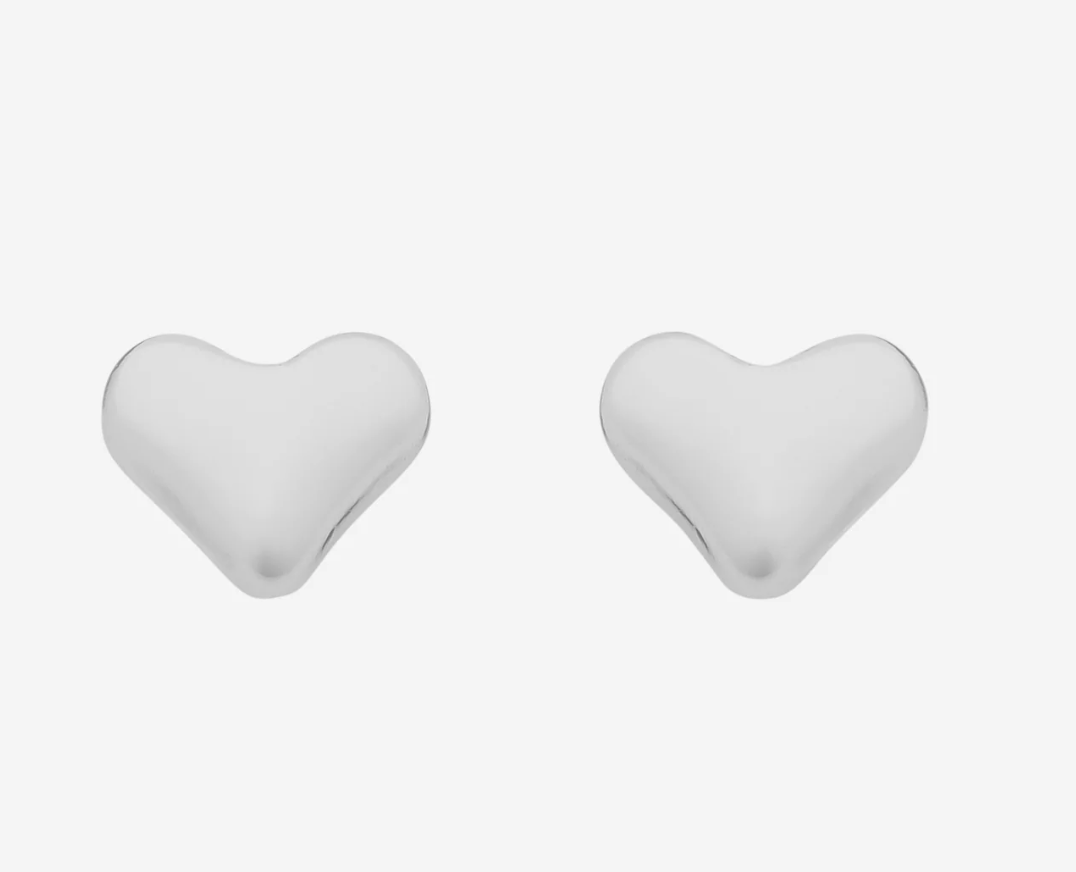 Mariel Silver Heart Earring