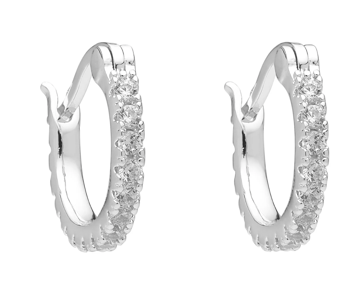 Piccola Dolce Silver Huggie