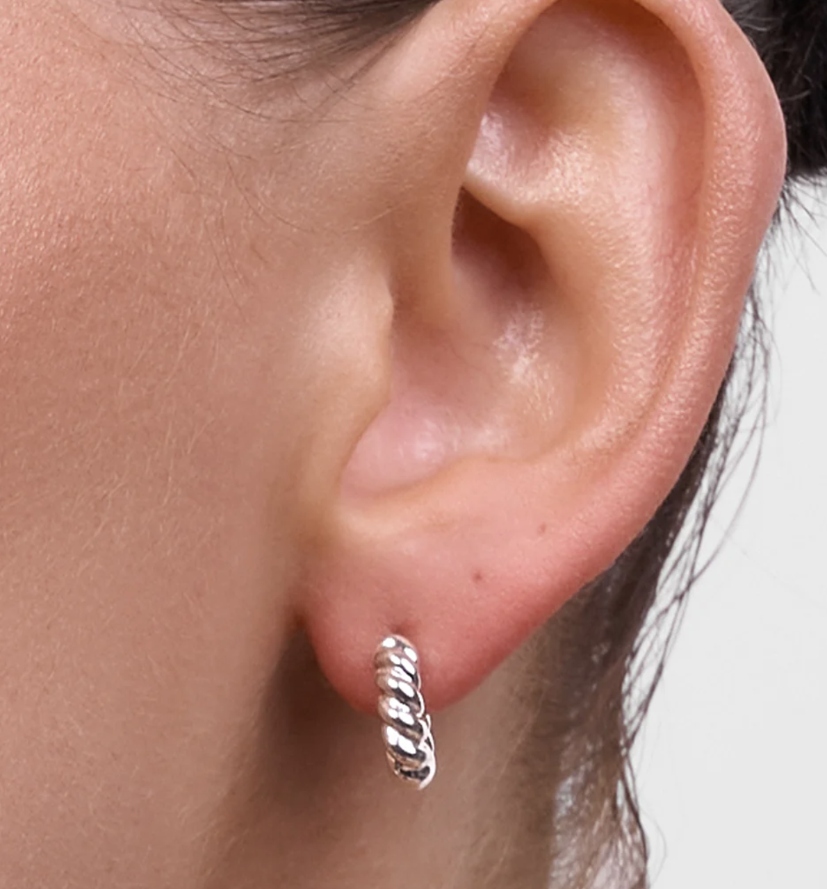 Phoebe Silver Rope Earring