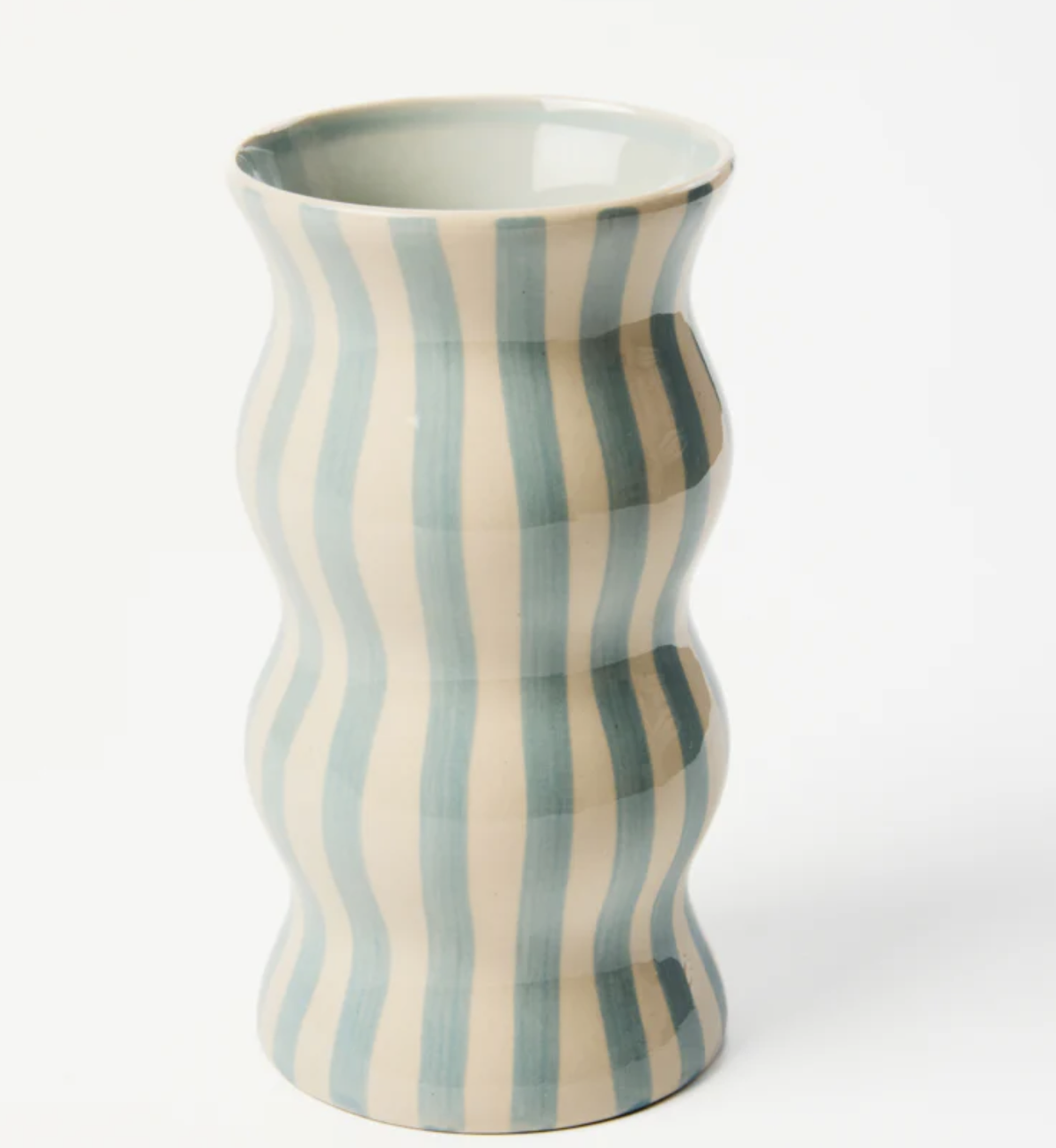 Palma Pale Blue Stripe Vase