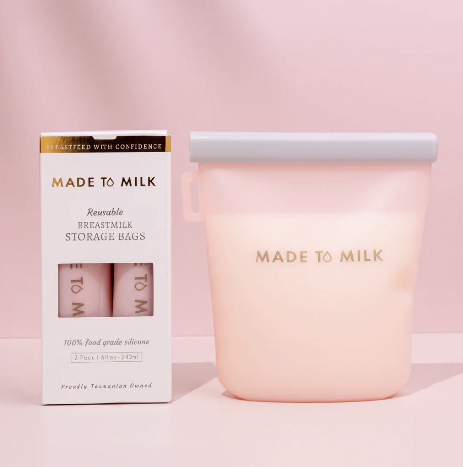 Reusable Breastmilk Storage Bags| Light Pink
