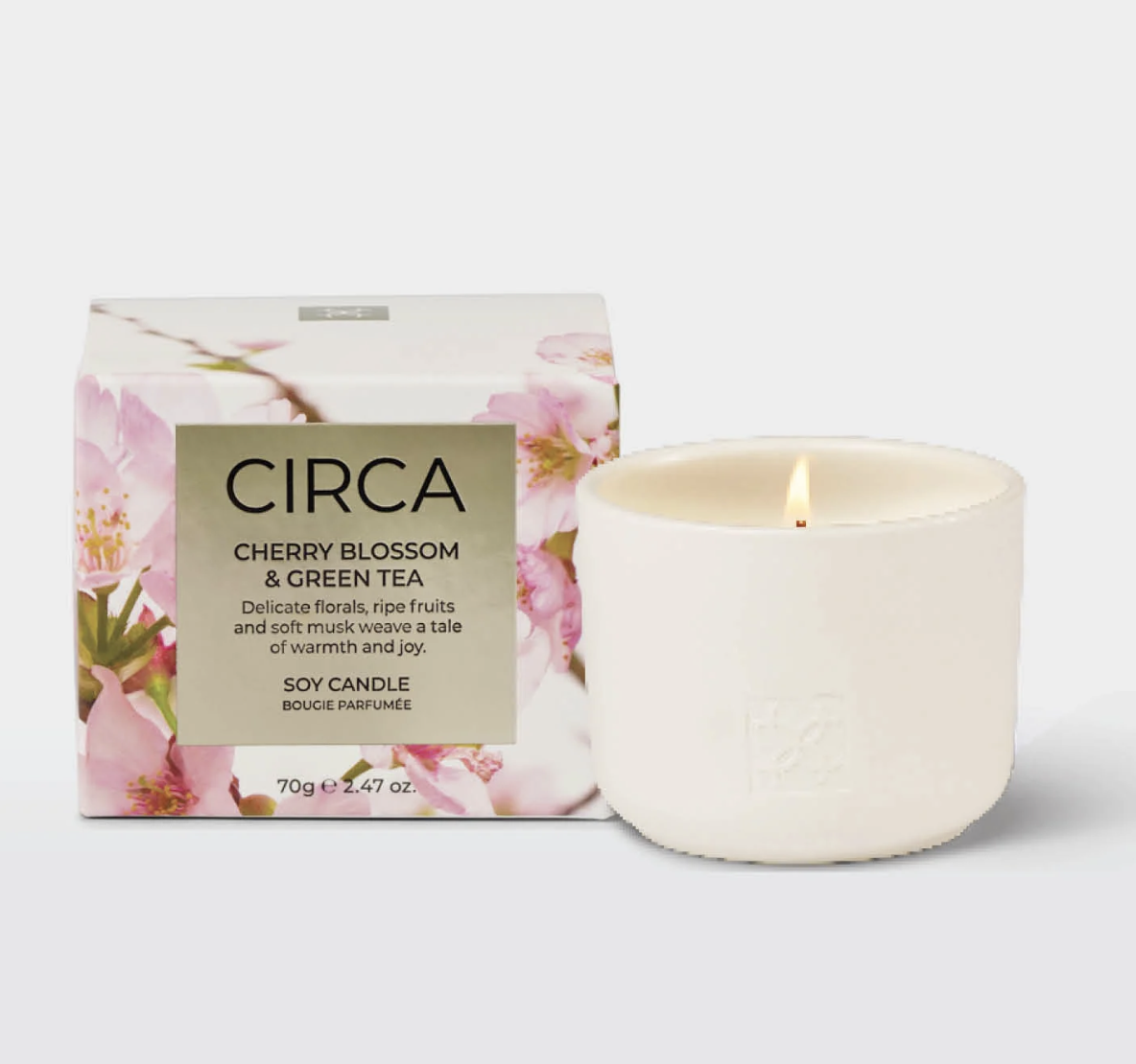 70g Candle | Cherry Blossom & Green Tea