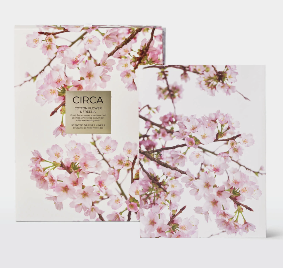 Scented Drawer Liners | 6 Sheets | Cotton Flower & Freesia