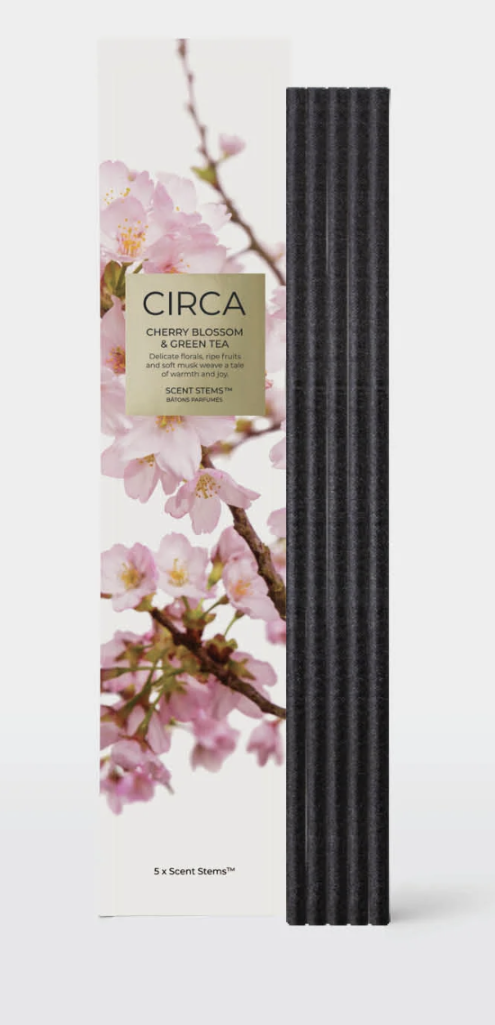 5 Replacement Scent Stems | Cherry Blossom & Green Tea