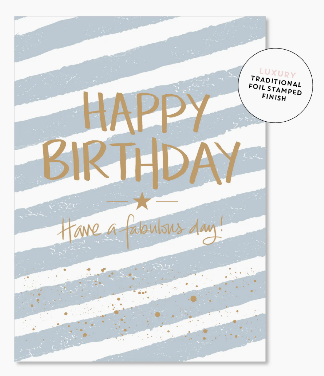 Card | Denim Stripes Birthday