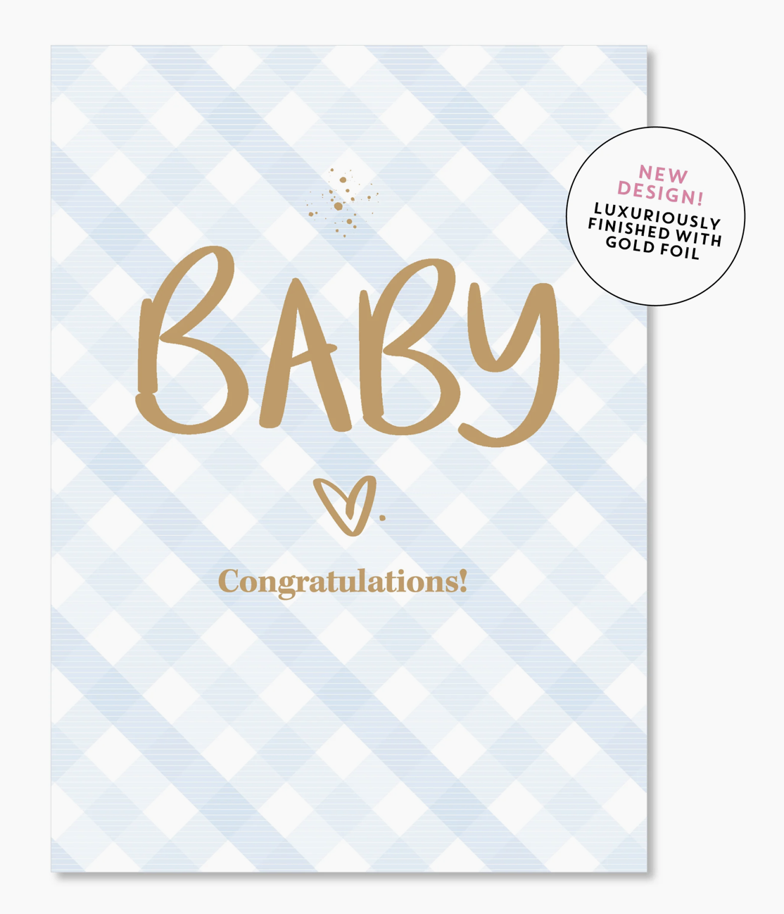 Card | Baby Blue Gingham