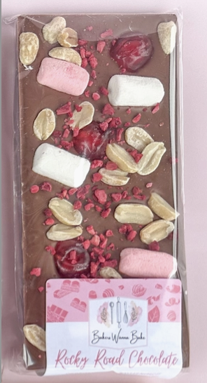 Handmade Chocolate Bar | Milk | Rocky Road