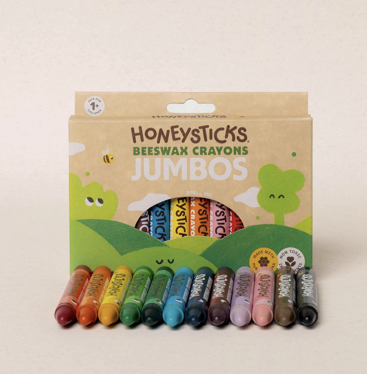 Beeswax Crayons | Jumbos | 12 Pack