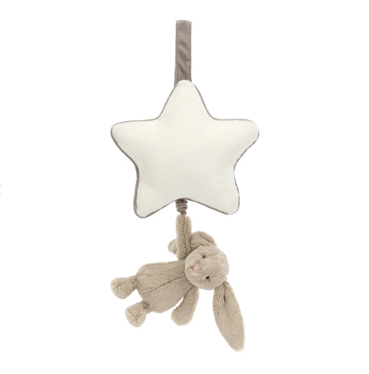 Bashful Beige Bunny Musical Pull