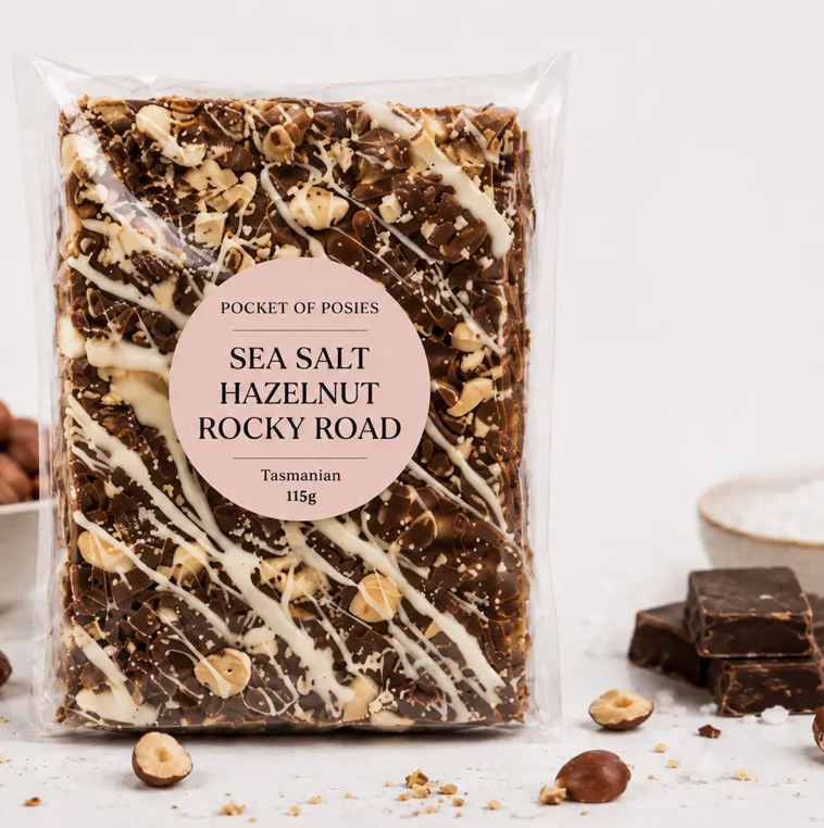Tasmanian Sea Salt & Hazelnut Rocky Road