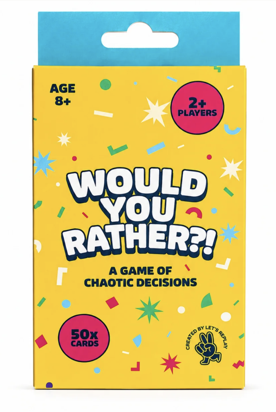 Let's Replay | Would you Rather? Mini Card Game (50  Cards)