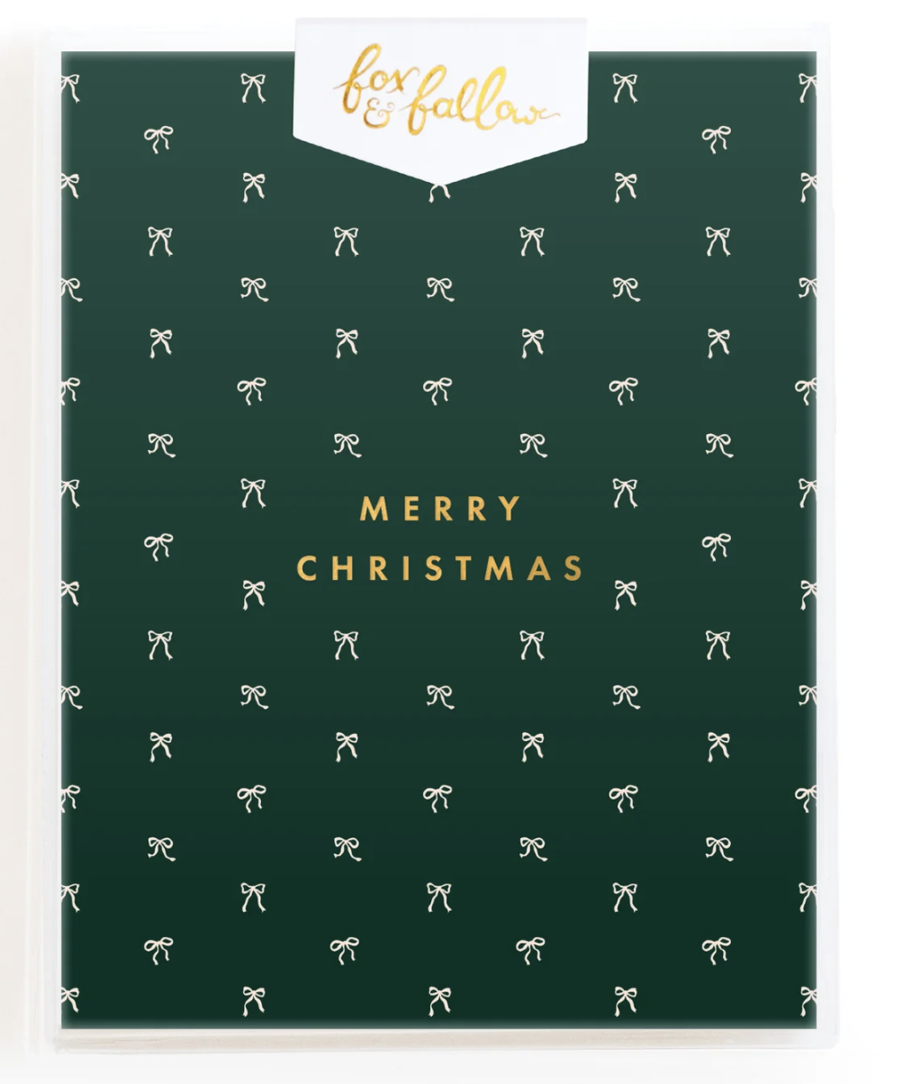 Greeting Card | Christmas Tiny Bows Pine