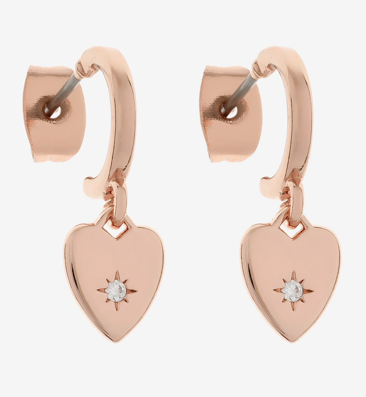 Hestia Huggie | Rose Gold