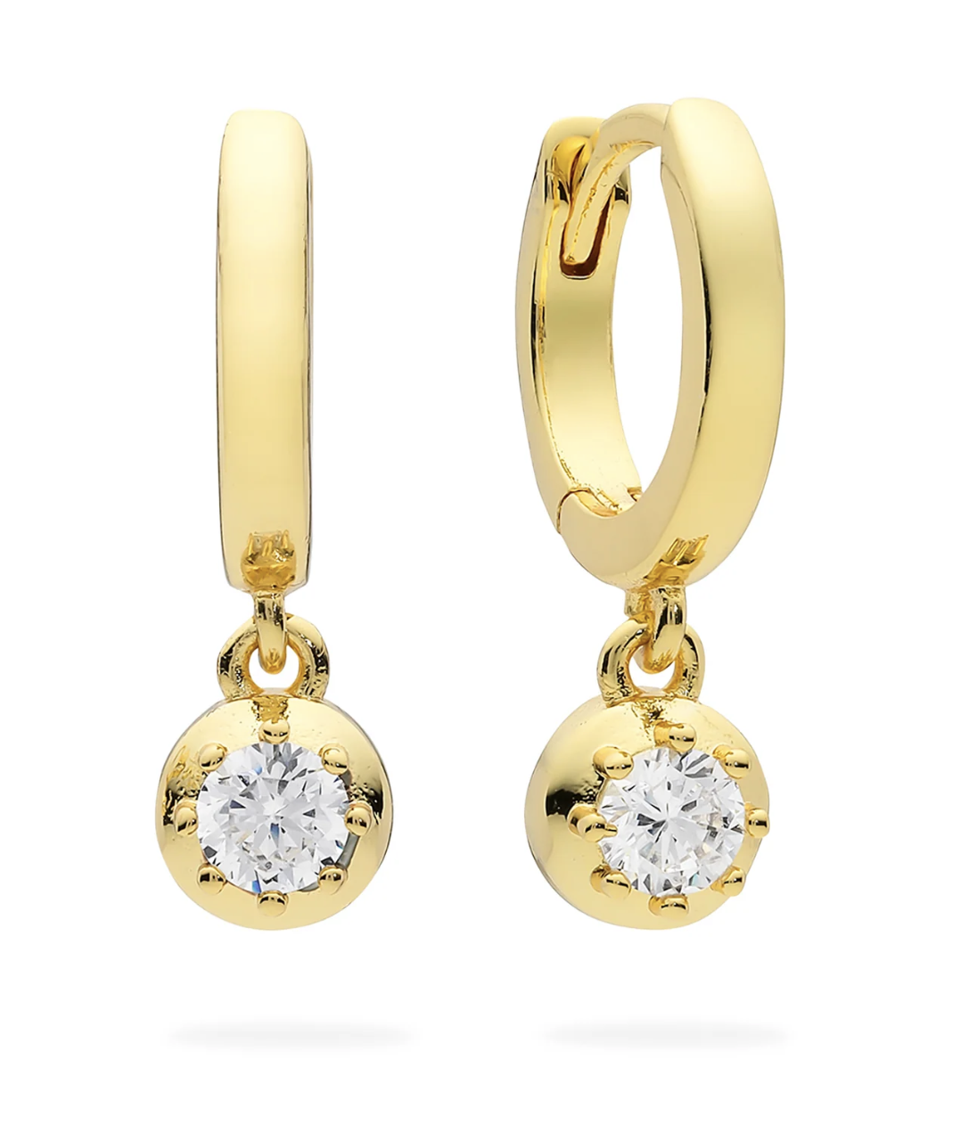 Luxe Daisy Gold Huggie