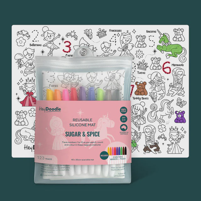 Classic Colouring & Doodle Mat | Sugar & Spice