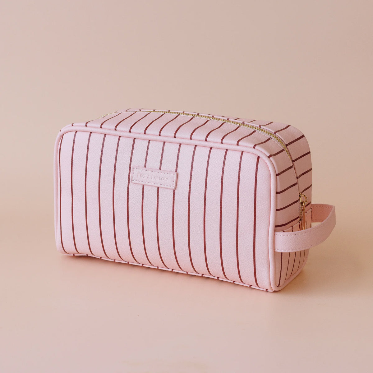 Wash Bag | Rosé Pinstripe