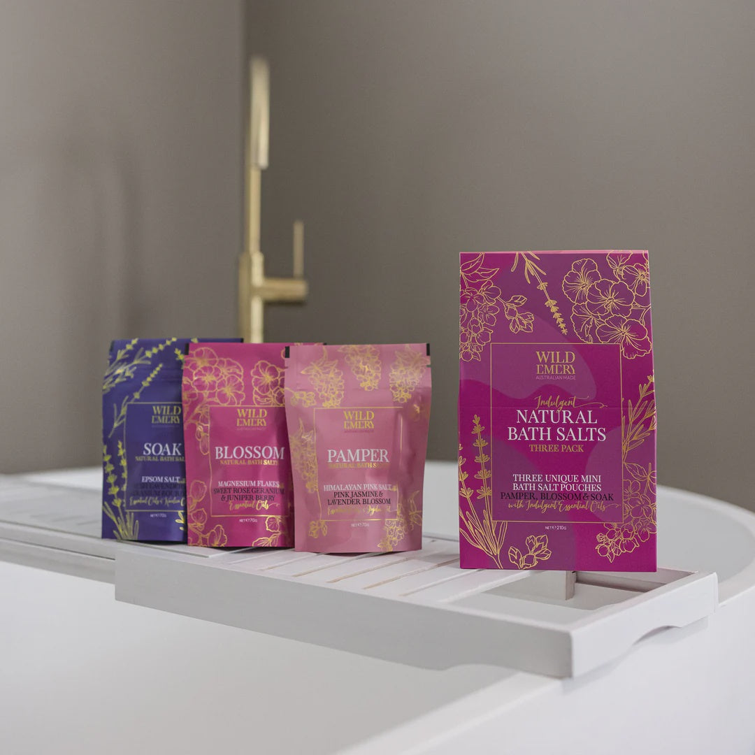 Natural Bath Salts | Three Pack | Indulgent