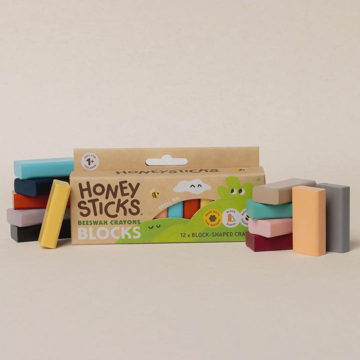 Beeswax Crayons | Blocks | 12 Pack