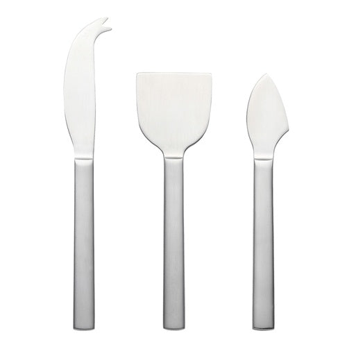 Forge 3 Piece Cheese Set | Brushed Silver