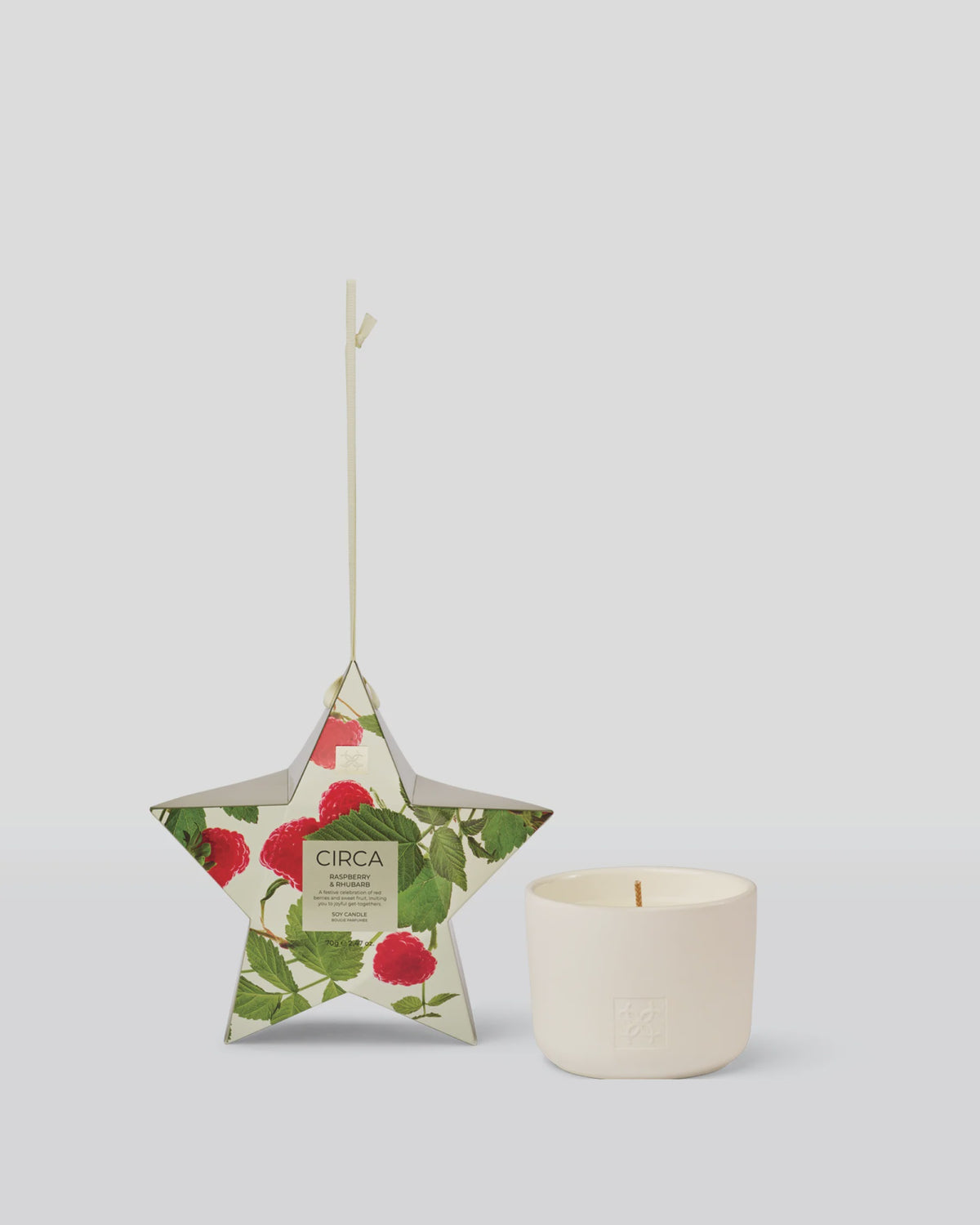 70g Bauble Candle | Raspberry & Rhubarb