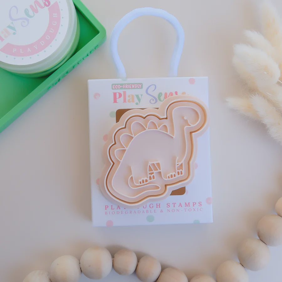 Eco Playdough Stamp | Dinosaurs | Stegosaurus | Green
