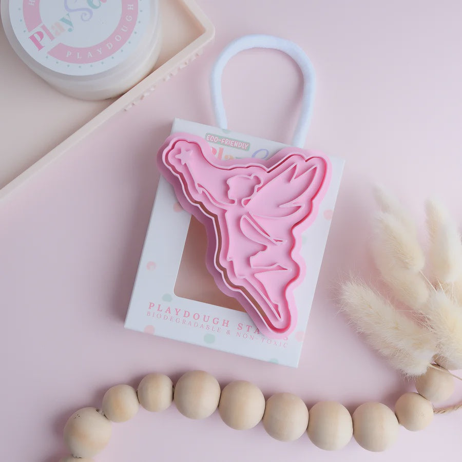 Eco Playdough Stamp | Fairy Wand | Pink