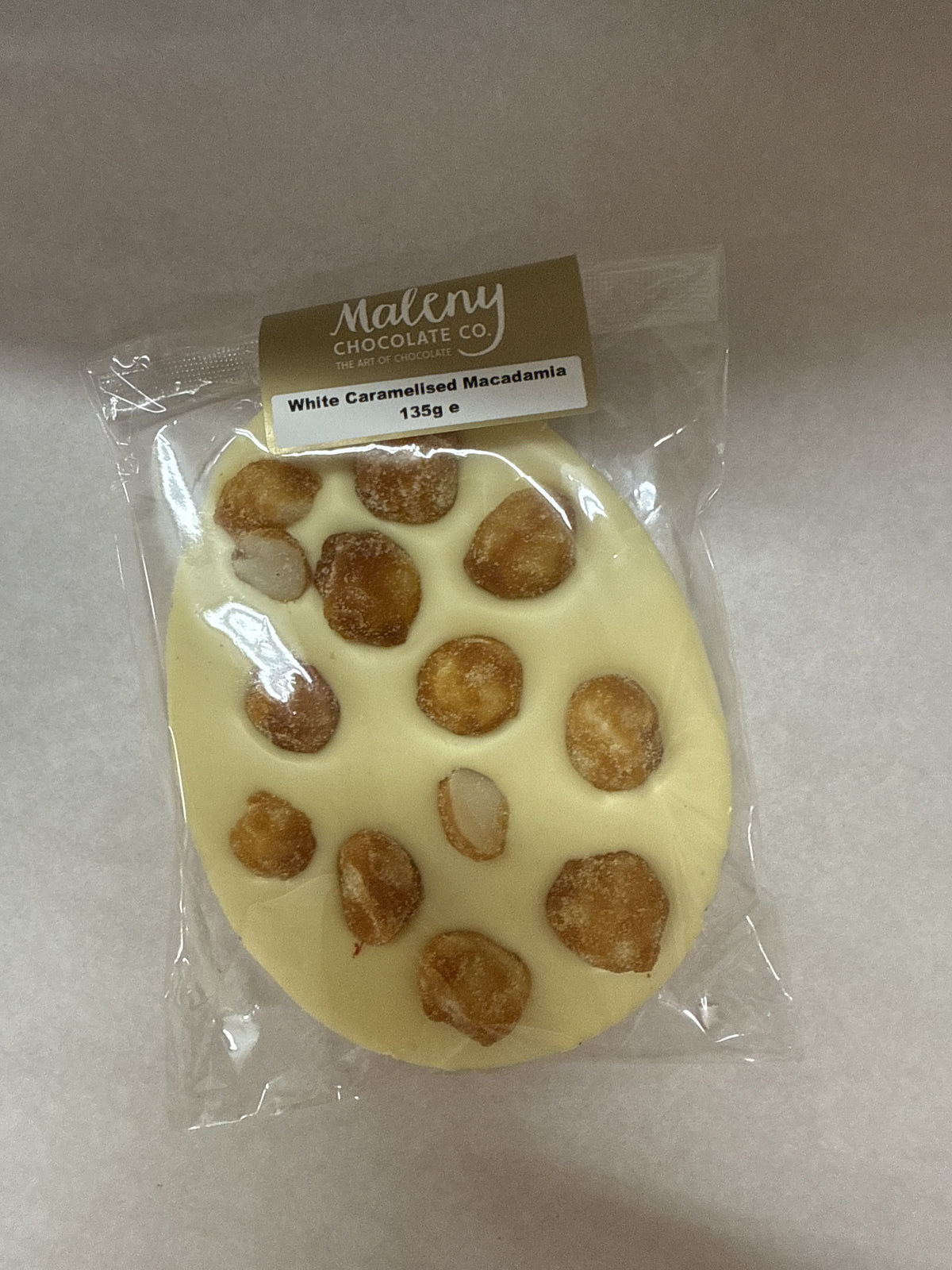 White Caramelised Macadamia Bar | Easter Egg