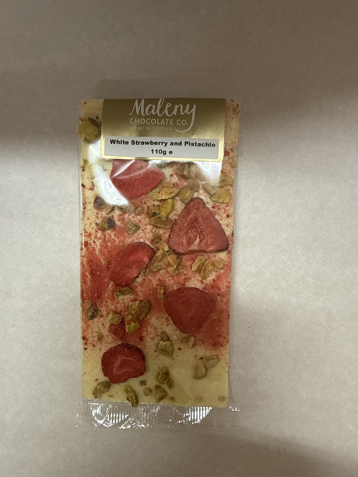 White Strawberry Pistachio Bar | Large
